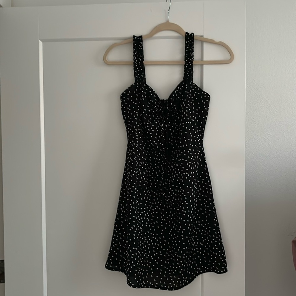 Princess Polly Black Polka Dot Dress